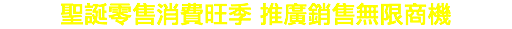 聖誕零售消費旺季 推廣銷售無限商機